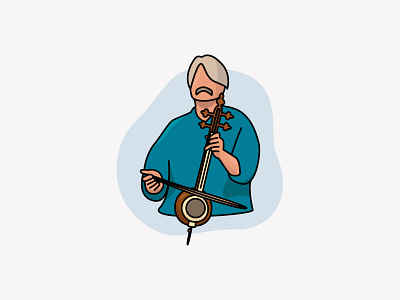 Kayhan Kalhor illustration illustrator kayhan kalhor music musician vector