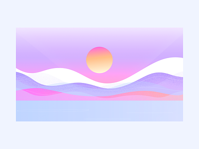 Shot - The First Morning clip gradient graphic graphic design illustration illustrator pastel sunrise