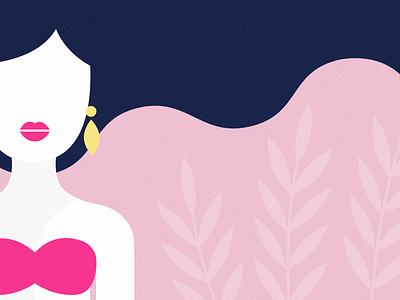 Lady Pink character design flat design graphic design illustration illustrator