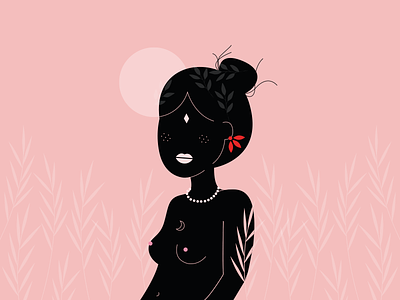Tribu | Femme Rouge 3/3 character design femme flat féminité graphic illustration illustrator woman