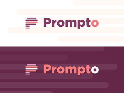 Prompto — Logo branding flat identity identity design logo logo design logodesign logotype product productdesign prompter prompto teleprompter