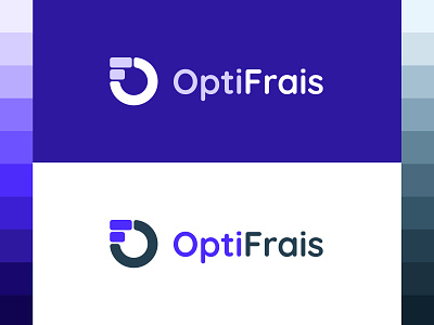 Optifrais - Logo with a O + F pictogram