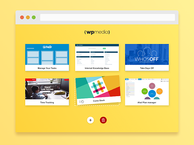 Welcome Dashboard in Chrome Tab [Sketch File] dashboard drag drop interface kiss tiles yellow