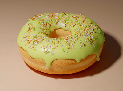 sweet donut 3d 3d art 3d artist blender blender3d design illustration illustrator web