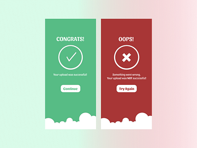 Flash Message (Daily UI - Day 011) daily ui daily ui 011 daily ui challenge dailyui flash message flash messages ui