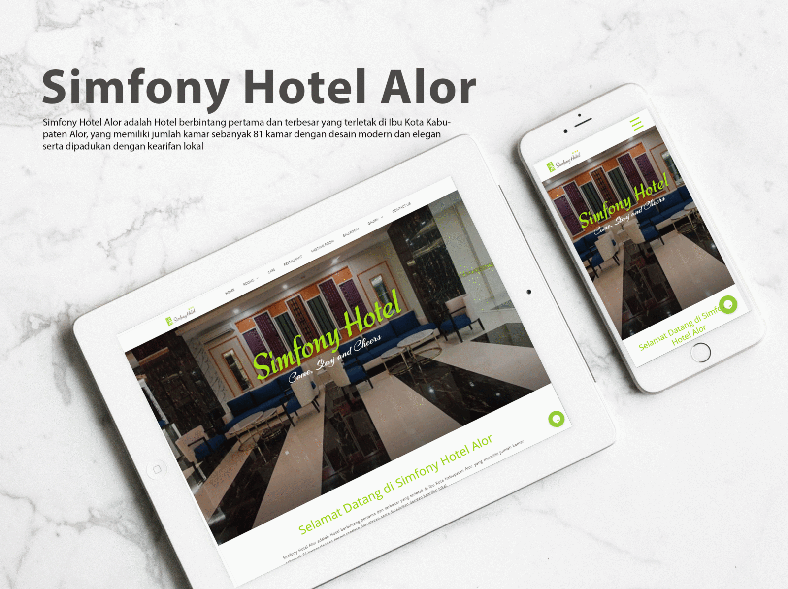 Simfony Hotel Alor design webdesign website website design