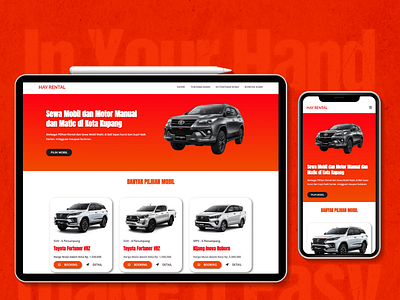 Rent Car Website | Simple design ui ux webdesign wordpress