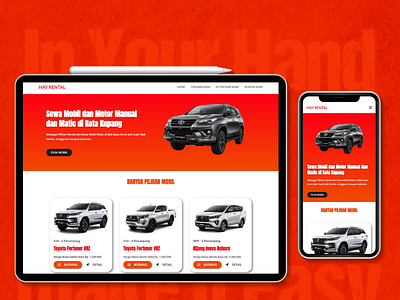 Rent Car Website | Simple