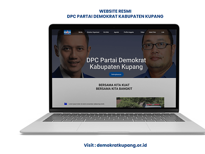 Website Resmi Partai Demokrat Kabupaten Kupang ui ux webdesign website wordpress
