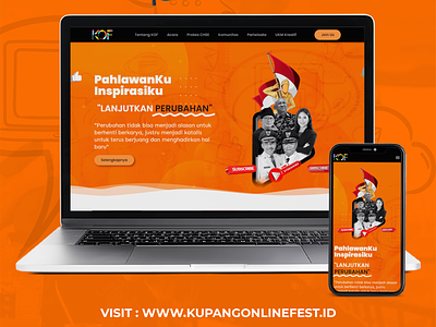 Kupang Online Fest branding webdesign wordpress