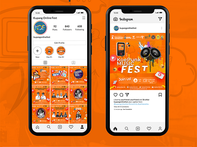 Instagram Kupang Online Fest design ui ux