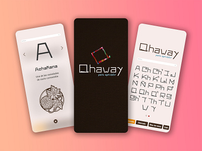 Qhaway bolivia design dictionary illustration quechua quichua typography ui ux