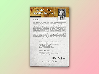 'Amado Nervo' bulletin amado nervo bulletin editorial indesign photoshop poetry
