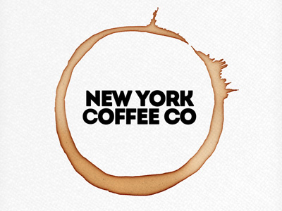 New York Coffee co Logo - rebound illustration logo photoshop typography