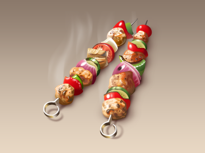 Shish Kebab gift icon shashlik shish kebab