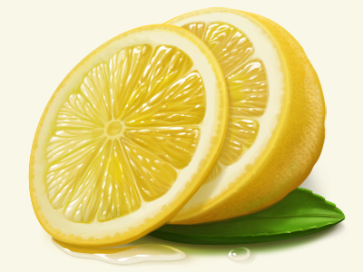 Lemon icon lemon packaging tea