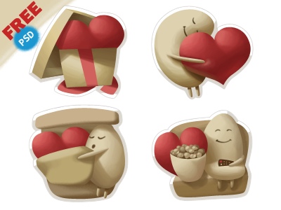 Stickers free icons love stickers valentines day