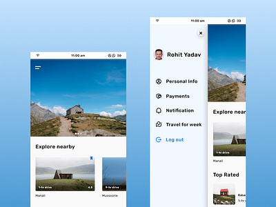 Travel App app design travel app ui uidesign ux uxdesign uxuidesigner