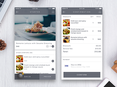 Order & Payment food order payment restaurant