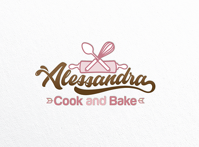 Alessandra Cook and Bake branding design logo