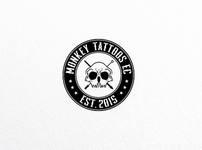 Monkey Tattoos Ec branding design logo