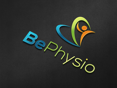 BePhysio 3d logo brand logo branding design graphic design illustration logo vector