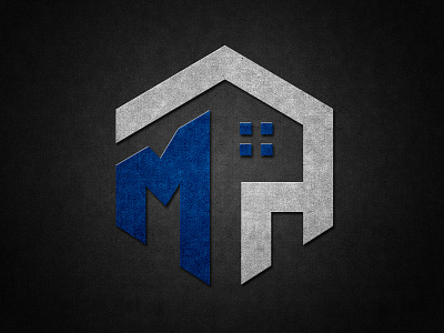 MH construction or real state company logo