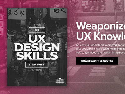 The UX Design Skills Field Guide product design ui ux