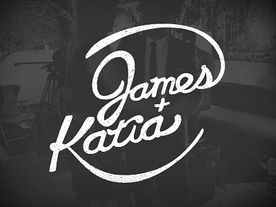 James and Katia grunge hand lettering james hsu lettering logo logotype ohjamesy texture type typography