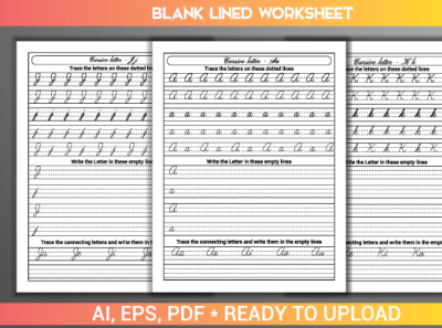 Cursive a to Z Handwriting Worksheet