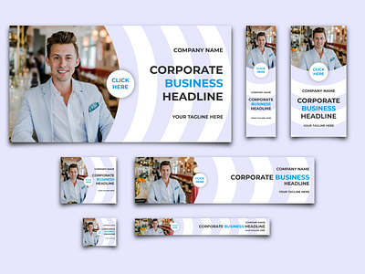 Web Banner Ads Design - 7 Size & Fully Editable Ai