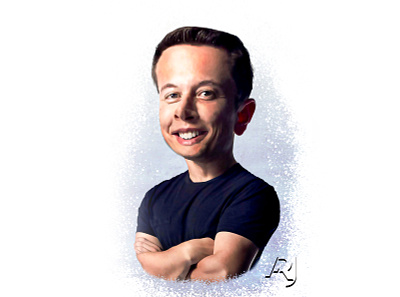Caricature of Elon Musk adobe photoshop caricature creative suite photoshop