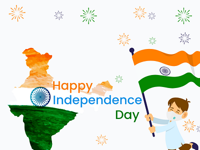 Happy Independence Day corona independence day india instagram post mask uidesign