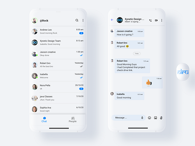 Chatting App abstract app app design art chat chat app chatting clay clay mockup design figma interface niranjan ui ux