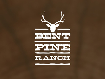Bent Pine Ranch Logo logo ranch rustic wood