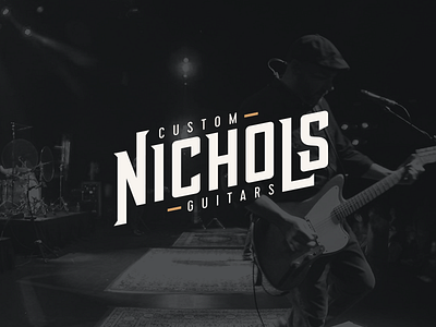 Nichols Custom Guitars Brand Identity band brand guitar logo music