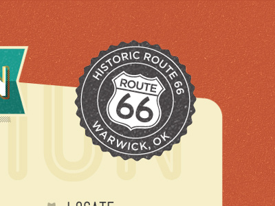 Route66 badge vintage