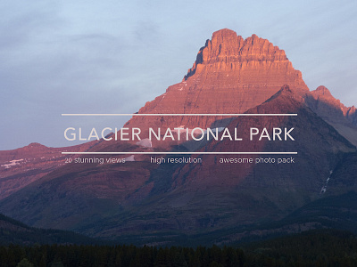 Glacier National Park Cover Design Pack creative market design pack glacier image inspiration national park 🌁 🌄 🏔 🗻