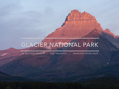 Glacier National Park Cover Design Pack