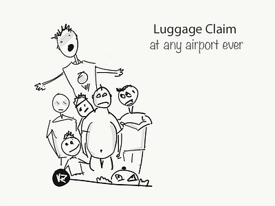 Luggage Claim Every Time adobe airport drawing ipad luggage madness ✈️ 🎨 🏷 👨‍✈️ 🛫