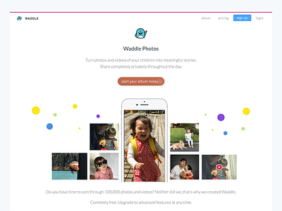 Waddle.Photos archive family app life stream photo editing photos storage videos waddle