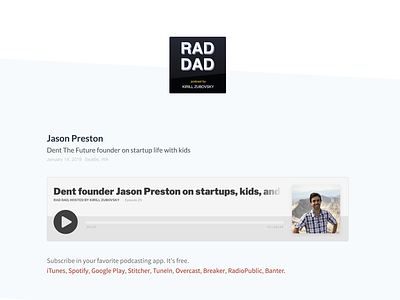 Jason Preston Rad Dad Podcast