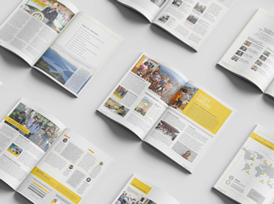 Annual Report for the University of Iowa International Programs annual report layout magazine design print design publication design