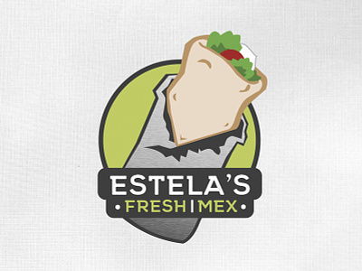 Estela's Fresh Mex logo design branding graphic design illustration logo design restaurant design
