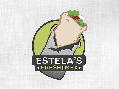 Estela's Fresh Mex logo design