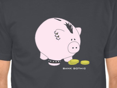 Bank Gothic bank gothic t shirt typography