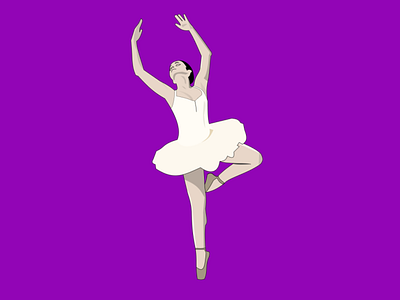 ballet dancer art ballet dance dancer girl illustraion vector