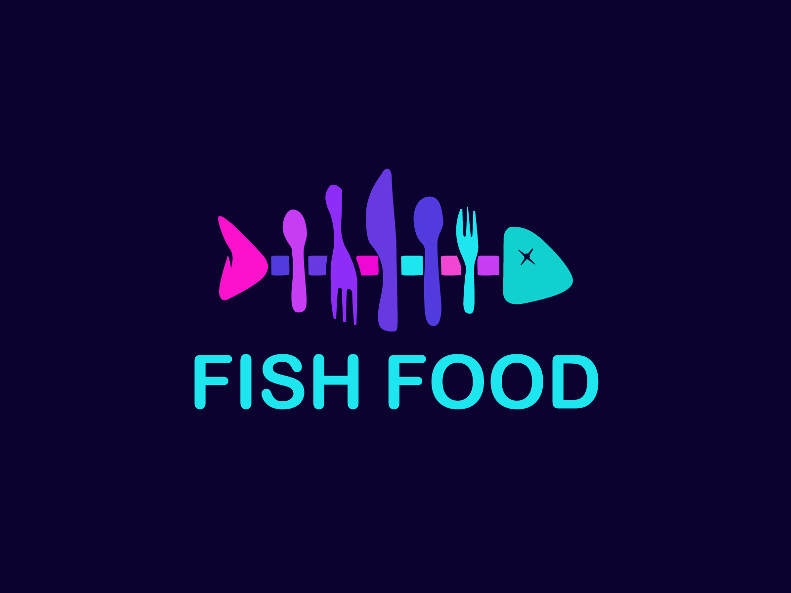 fish food logo by Shafayed Rana on Dribbble