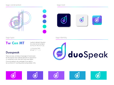 duo speak branding illustration line art logo logo logodesign logodesigns logoinspiration logoinspirations ui ux