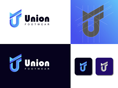 union footwear branding illustration logo logodesign logodesigner logodesigns logoinspiration logoinspirations logotipo symbol logo typography